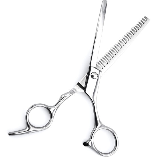 PRECORN Dog Scissors for Thinning & Detangling | Thinning Scissors & Felt Scissors Dog | Single Sided Serrated Fur Scissors for Dogs and Cats | High-Quality Metal Dematting Scissors PRECORN Dog Scissors for Thinning & Detangling | Thinning Scissors & Felt Scissors Dog | Single Sided Serrated Fur Scissors for Dogs and Cats | High-Quality Metal Dematting Scissors