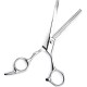 PRECORN Dog Scissors for Thinning & Detangling | Thinning Scissors & Felt Scissors Dog | Single Sided Serrated Fur Scissors for Dogs and Cats | High-Quality Metal Dematting Scissors