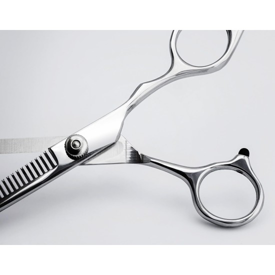 PRECORN Dog Scissors for Thinning & Detangling | Thinning Scissors & Felt Scissors Dog | Single Sided Serrated Fur Scissors for Dogs and Cats | High-Quality Metal Dematting Scissors PRECORN Dog Scissors for Thinning & Detangling | Thinning Scissors & Felt Scissors Dog | Single Sided Serrated Fur Scissors for Dogs and Cats | High-Quality Metal Dematting Scissors