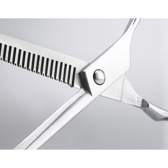 PRECORN Dog Scissors for Thinning & Detangling | Thinning Scissors & Felt Scissors Dog | Single Sided Serrated Fur Scissors for Dogs and Cats | High-Quality Metal Dematting Scissors PRECORN Dog Scissors for Thinning & Detangling | Thinning Scissors & Felt Scissors Dog | Single Sided Serrated Fur Scissors for Dogs and Cats | High-Quality Metal Dematting Scissors