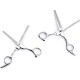 PRECORN Dog Scissors for Thinning & Detangling | Thinning Scissors & Felt Scissors Dog | Single Sided Serrated Fur Scissors for Dogs and Cats | High-Quality Metal Dematting Scissors