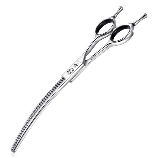 PURPLEBIRD Fur Scissors 7.0 Inch Curved Dog Scissors Cat Scissors Dog Thinning Scissors Dog Scissors for Grooming All Dogs Cat Cutting and Grooming Japanese Stainless Steel 440C Handmade PURPLEBIRD Fur Scissors 7.0 Inch Curved Dog Scissors Cat Scissors Dog Thinning Scissors Dog Scissors for Grooming All Dogs Cat Cutting and Grooming Japanese Stainless Steel 440C Handmade
