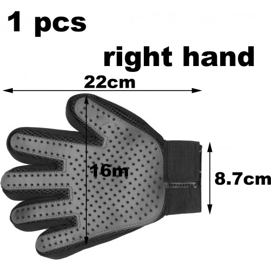 Pack of 1 cat glove, cat brush glove, cat gloves, grooming glove, cat grooming glove, for dogs, cats, short hair, long hair (right hand) Pack of 1 cat glove, cat brush glove, cat gloves, grooming glove, cat grooming glove, for dogs, cats, short hair, long hair (right hand)