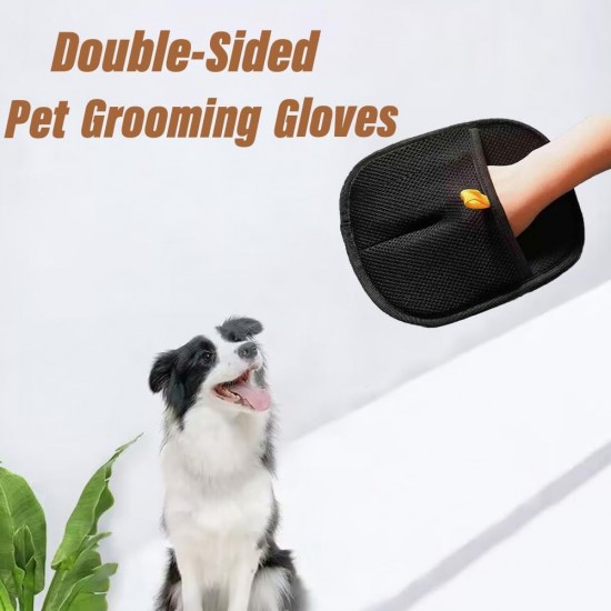 Pack of 2 Hair Brush Gloves for Dogs and Cats, Anti-Static Gloves with Double-Sided Design, Reusable Pet Hair Removal Gloves for Grooming, for Clothes, Sofas, Carpets Pack of 2 Hair Brush Gloves for Dogs and Cats, Anti-Static Gloves with Double-Sided Design, Reusable Pet Hair Removal Gloves for Grooming, for Clothes, Sofas, Carpets