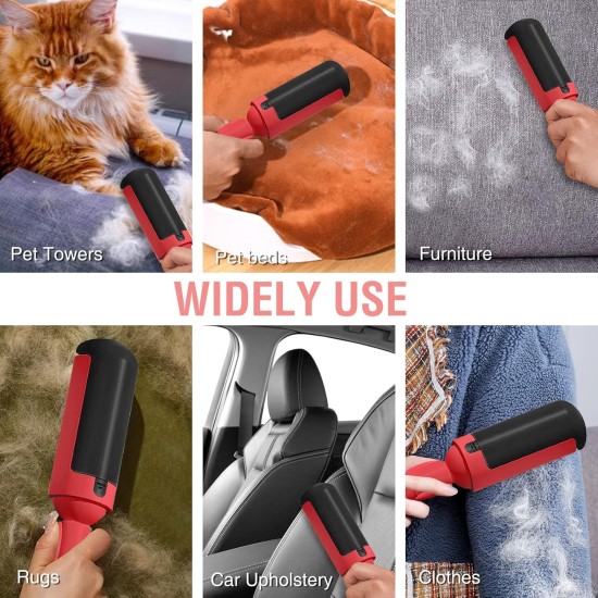 Pack of 2 Lint Roller Pet Hair Reusable Pet Hair Remover Brush for Cat Hair and Dog Hair Easy to Clean Pet Fur Remover Brushes for Clothes, Carpet & Sofa Pack of 2 Lint Roller Pet Hair Reusable Pet Hair Remover Brush for Cat Hair and Dog Hair Easy to Clean Pet Fur Remover Brushes for Clothes, Carpet & Sofa