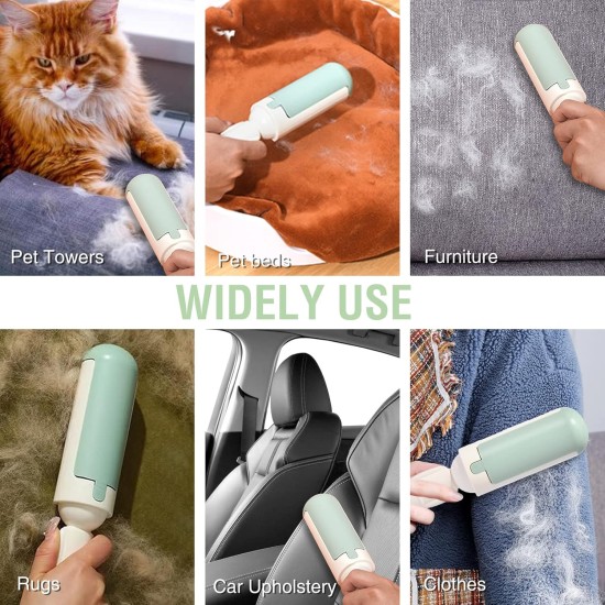 Pack of 2 Lint Roller Pet Hair Reusable Pet Hair Remover Brush for Cat Hair and Dog Hair Easy to Clean Pet Fur Remover Brushes for Clothes, Carpet & Sofa Pack of 2 Lint Roller Pet Hair Reusable Pet Hair Remover Brush for Cat Hair and Dog Hair Easy to Clean Pet Fur Remover Brushes for Clothes, Carpet & Sofa