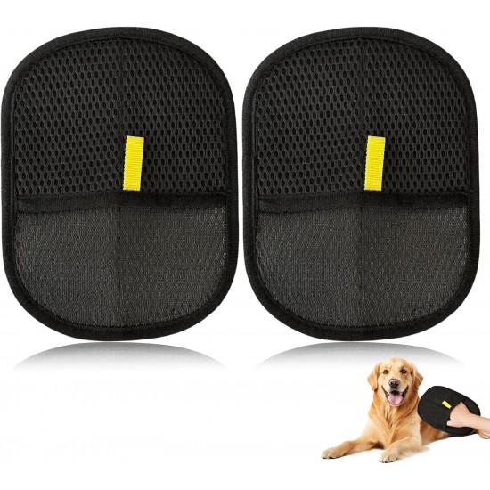Pack of 2 Pet Hair Remover Gloves, Pet Cat Hair Remover Gloves, Antistatic Pet Dogs Cat Hair Magnetic Glove, Double-Sided Fingerless for Pets Fur Magnet Gloves for Grooming Pack of 2 Pet Hair Remover Gloves, Pet Cat Hair Remover Gloves, Antistatic Pet Dogs Cat Hair Magnetic Glove, Double-Sided Fingerless for Pets Fur Magnet Gloves for Grooming