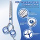 Pack of 2 Pet Scissors for Puppies, Stainless Steel Dog Hair Scissors, Cat Grooming Scissors, Pet Hair Scissors, Dog Scissors, Fur Scissors, Suitable for Pets and Dogs for Hair Cutting (Blue)