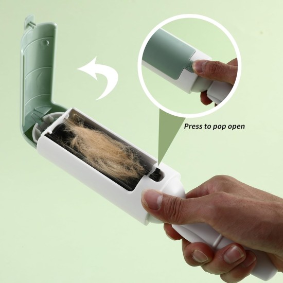 Pack of 2 Reusable Lint Roller for Pet Hair, Lint Roller, Reusable, Lint Roller, Pet Hair, Suitable for Clothes, Carpets, Bedrooms for Cleaning All Types of Pet Hair, Green + Red Pack of 2 Reusable Lint Roller for Pet Hair, Lint Roller, Reusable, Lint Roller, Pet Hair, Suitable for Clothes, Carpets, Bedrooms for Cleaning All Types of Pet Hair, Green + Red