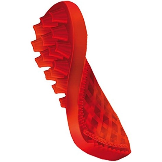 Pet + Me Multi-functional Grooming Brush for Long Hair Dog, Red Pet + Me Multi-functional Grooming Brush for Long Hair Dog, Red