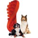 Pet + Me Multi-functional Grooming Brush for Long Hair Dog, Red Pet + Me Multi-functional Grooming Brush for Long Hair Dog, Red