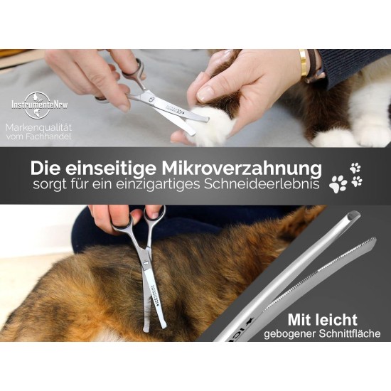 Pet Grooming Scissors Curved Micro Teeth Pet Grooming Scissors Curved Micro Teeth