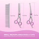 Pet Grooming Scissors for Dogs with Round Safety Tips, Heavy Duty Titanium Pet Grooming Trimmer Set, Professional Thinning Scissors, Straight Scissors with Comb for Dogs and Cats (3 Pack) Pet Grooming Scissors for Dogs with Round Safety Tips, Heavy Duty Titanium Pet Grooming Trimmer Set, Professional Thinning Scissors, Straight Scissors with Comb for Dogs and Cats (3 Pack)