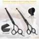 Pet Grooming Scissors for Dogs with Round Safety Tips, Heavy Duty Titanium Pet Grooming Trimmer Set, Professional Thinning Scissors, Straight Scissors with Comb for Dogs and Cats (3 Pack) Pet Grooming Scissors for Dogs with Round Safety Tips, Heavy Duty Titanium Pet Grooming Trimmer Set, Professional Thinning Scissors, Straight Scissors with Comb for Dogs and Cats (3 Pack)