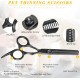 Pet Grooming Scissors for Dogs with Round Safety Tips, Heavy Duty Titanium Pet Grooming Trimmer Set, Professional Thinning Scissors, Straight Scissors with Comb for Dogs and Cats (3 Pack) Pet Grooming Scissors for Dogs with Round Safety Tips, Heavy Duty Titanium Pet Grooming Trimmer Set, Professional Thinning Scissors, Straight Scissors with Comb for Dogs and Cats (3 Pack)