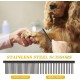 Pet Grooming Scissors for Dogs with Round Safety Tips, Heavy Duty Titanium Pet Grooming Trimmer Set, Professional Thinning Scissors, Straight Scissors with Comb for Dogs and Cats (3 Pack) Pet Grooming Scissors for Dogs with Round Safety Tips, Heavy Duty Titanium Pet Grooming Trimmer Set, Professional Thinning Scissors, Straight Scissors with Comb for Dogs and Cats (3 Pack)