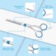 Pet Grooming Scissors for Dogs with Round Safety Tips, Heavy Duty Titanium Pet Grooming Trimmer Set, Professional Thinning Scissors, Straight Scissors with Comb for Dogs and Cats (3 Pack) Pet Grooming Scissors for Dogs with Round Safety Tips, Heavy Duty Titanium Pet Grooming Trimmer Set, Professional Thinning Scissors, Straight Scissors with Comb for Dogs and Cats (3 Pack)