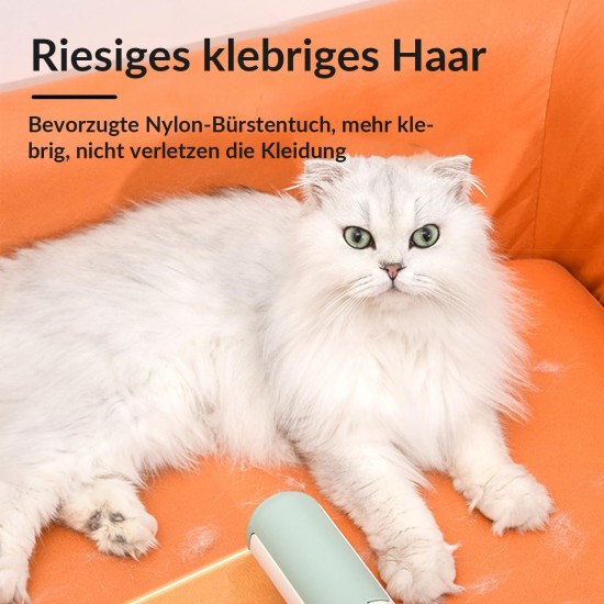 Pet Hair Removal Roller, 2 Pieces Reusable Pet Hair Removal Brush, Reusable & Washable, Easy Removal of Pet Hair from Carpet, Furniture, Clothes, Bedding, Laundry, Sofa (White Pet Hair Removal Roller, 2 Pieces Reusable Pet Hair Removal Brush, Reusable & Washable, Easy Removal of Pet Hair from Carpet, Furniture, Clothes, Bedding, Laundry, Sofa (White