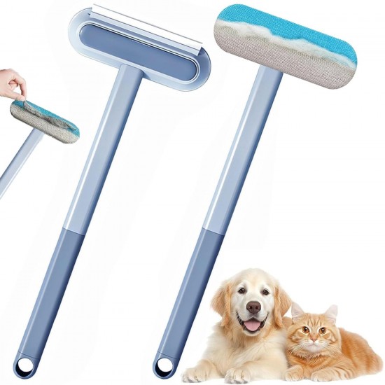 Pet Hair Remover, Multifunction Long Handle, 3-in-1 Pet Hair Remover, Multifunctional Cleaning Brush, Reusable Multi-Purpose Cleaning Tool for Clothes, Carpet, Glass, Cars Pet Hair Remover, Multifunction Long Handle, 3-in-1 Pet Hair Remover, Multifunctional Cleaning Brush, Reusable Multi-Purpose Cleaning Tool for Clothes, Carpet, Glass, Cars
