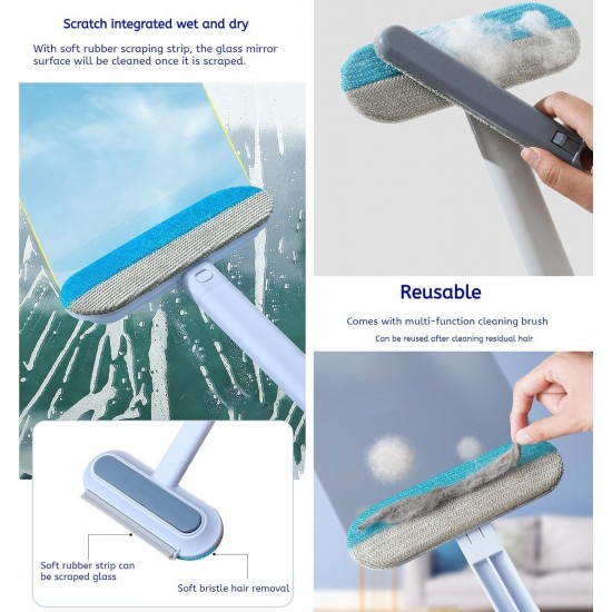 Pet Hair Remover, Multifunction Long Handle, 3-in-1 Pet Hair Remover, Multifunctional Cleaning Brush, Reusable Multi-Purpose Cleaning Tool for Clothes, Carpet, Glass, Cars Pet Hair Remover, Multifunction Long Handle, 3-in-1 Pet Hair Remover, Multifunctional Cleaning Brush, Reusable Multi-Purpose Cleaning Tool for Clothes, Carpet, Glass, Cars