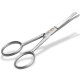 Pet Hair Scissors Dog Cat Paw Scissors Rounded Ends Scissors with One-sided Micro Teeth Straight Sharp Cutting Surface Stainless Steel 10.5 cm
