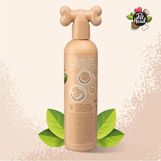 Pet Head Sensitive Soul Dog Shampoo Coconut Fragrance Nourishes and Soothes Sensitive Skin pH Neutral Vegan & Cruelty Free Gentle Formula for Dogs and Puppies 300 ml Pet Head Sensitive Soul Dog Shampoo Coconut Fragrance Nourishes and Soothes Sensitive Skin pH Neutral Vegan & Cruelty Free Gentle Formula for Dogs and Puppies 300 ml