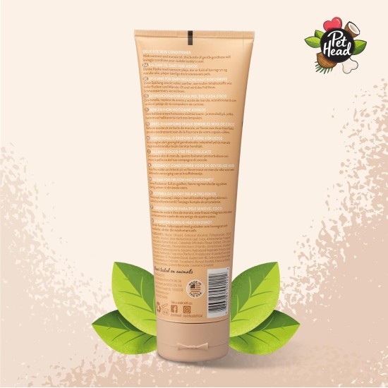 Pet Head Sensitive Soul Dog Shampoo Coconut Fragrance Nourishes and Soothes Sensitive Skin pH Neutral Vegan & Cruelty Free Gentle Formula for Dogs and Puppies 300 ml Pet Head Sensitive Soul Dog Shampoo Coconut Fragrance Nourishes and Soothes Sensitive Skin pH Neutral Vegan & Cruelty Free Gentle Formula for Dogs and Puppies 300 ml