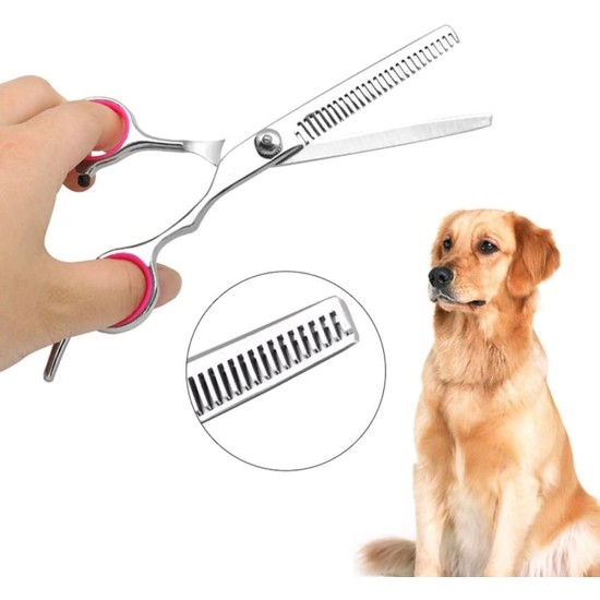 Pet Scissors, 6 Inch Dog Scissors, Stainless Steel Dog Hair Scissors, Thinning Scissors/Curved Scissors/Straight Scissors, Dog Grooming Scissors, Grooming Scissors for Dogs, Cats, Pet Hair Pet Scissors, 6 Inch Dog Scissors, Stainless Steel Dog Hair Scissors, Thinning Scissors/Curved Scissors/Straight Scissors, Dog Grooming Scissors, Grooming Scissors for Dogs, Cats, Pet Hair