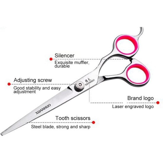 Pet Scissors, 6 Inch Dog Scissors, Stainless Steel Dog Hair Scissors, Thinning Scissors/Curved Scissors/Straight Scissors, Dog Grooming Scissors, Grooming Scissors for Dogs, Cats, Pet Hair Pet Scissors, 6 Inch Dog Scissors, Stainless Steel Dog Hair Scissors, Thinning Scissors/Curved Scissors/Straight Scissors, Dog Grooming Scissors, Grooming Scissors for Dogs, Cats, Pet Hair