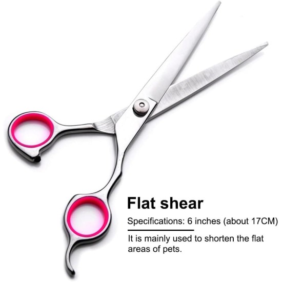 Pet Scissors, 6 Inch Dog Scissors, Stainless Steel Dog Hair Scissors, Thinning Scissors/Curved Scissors/Straight Scissors, Dog Grooming Scissors, Grooming Scissors for Dogs, Cats, Pet Hair Pet Scissors, 6 Inch Dog Scissors, Stainless Steel Dog Hair Scissors, Thinning Scissors/Curved Scissors/Straight Scissors, Dog Grooming Scissors, Grooming Scissors for Dogs, Cats, Pet Hair