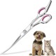 Pet Scissors, Grooming Scissors, 6 Inch Professional Stainless Steel Dog Grooming Scissors for Dogs, Cat Hair Scissors for Dogs, Paw Scissors, Curved Scissors (A) Pet Scissors, Grooming Scissors, 6 Inch Professional Stainless Steel Dog Grooming Scissors for Dogs, Cat Hair Scissors for Dogs, Paw Scissors, Curved Scissors (A)