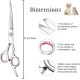 Pet Scissors, Grooming Scissors, 6 Inch Professional Stainless Steel Dog Grooming Scissors for Dogs, Cat Hair Scissors for Dogs, Paw Scissors, Curved Scissors (A) Pet Scissors, Grooming Scissors, 6 Inch Professional Stainless Steel Dog Grooming Scissors for Dogs, Cat Hair Scissors for Dogs, Paw Scissors, Curved Scissors (A)