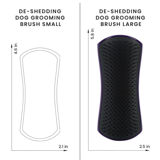 Pet Teezer, Purple Grey Dog Grooming Brush Pet Teezer, Purple Grey Dog Grooming Brush