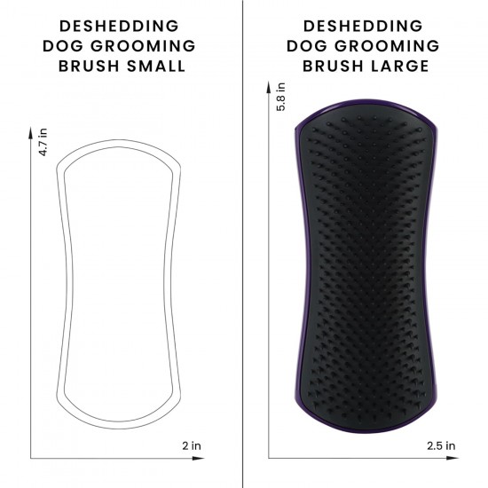 Pet Teezer, Purple Grey Dog Grooming Brush Pet Teezer, Purple Grey Dog Grooming Brush