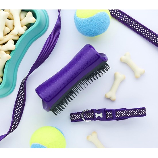 Pet Teezer, Purple Grey Dog Grooming Brush Pet Teezer, Purple Grey Dog Grooming Brush