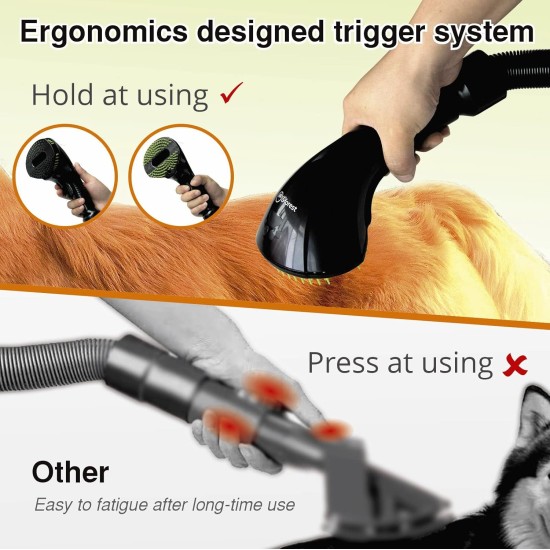 Pet Vacuum Brush Hair Remover Hair Remover Deshedding Attachment Tool Kit for Dogs Cats (Black) Pet Vacuum Brush Hair Remover Hair Remover Deshedding Attachment Tool Kit for Dogs Cats (Black)