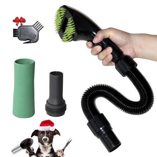 Pet Vacuum Brush Hair Remover Hair Remover Deshedding Attachment Tool Kit for Dogs Cats (Black) Pet Vacuum Brush Hair Remover Hair Remover Deshedding Attachment Tool Kit for Dogs Cats (Black)