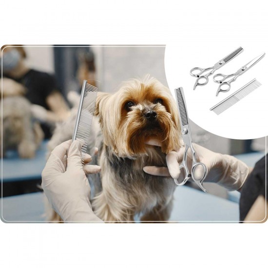 Pethaus Dog Clipper Grooming Set Low Noise Clipper for Dogs Cats 4 Attachments 3 to 12 mm Scissors Comb Claw Cutter File Grey Pethaus Dog Clipper Grooming Set Low Noise Clipper for Dogs Cats 4 Attachments 3 to 12 mm Scissors Comb Claw Cutter File Grey