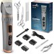 Pethaus Dog Clipper Grooming Set Low Noise Clipper for Dogs Cats 4 Attachments 3 to 12 mm Scissors Comb Claw Cutter File Grey Pethaus Dog Clipper Grooming Set Low Noise Clipper for Dogs Cats 4 Attachments 3 to 12 mm Scissors Comb Claw Cutter File Grey