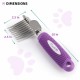 Poodle Pet Dematting Fur Rake Comb Brush Tool with Long 2.5” Steel Safety Blades for Detangling Matted or Knotted Undercoat Hair, Safe Grooming Accessories for Dogs, Longhaired Cats, Rabbits, Horses Poodle Pet Dematting Fur Rake Comb Brush Tool with Long 2.5” Steel Safety Blades for Detangling Matted or Knotted Undercoat Hair, Safe Grooming Accessories for Dogs, Longhaired Cats, Rabbits, Horses