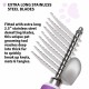Poodle Pet Dematting Fur Rake Comb Brush Tool with Long 2.5” Steel Safety Blades for Detangling Matted or Knotted Undercoat Hair, Safe Grooming Accessories for Dogs, Longhaired Cats, Rabbits, Horses Poodle Pet Dematting Fur Rake Comb Brush Tool with Long 2.5” Steel Safety Blades for Detangling Matted or Knotted Undercoat Hair, Safe Grooming Accessories for Dogs, Longhaired Cats, Rabbits, Horses