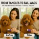 Poodle Pet Dematting Fur Rake Comb Brush Tool with Long 2.5” Steel Safety Blades for Detangling Matted or Knotted Undercoat Hair, Safe Grooming Accessories for Dogs, Longhaired Cats, Rabbits, Horses Poodle Pet Dematting Fur Rake Comb Brush Tool with Long 2.5” Steel Safety Blades for Detangling Matted or Knotted Undercoat Hair, Safe Grooming Accessories for Dogs, Longhaired Cats, Rabbits, Horses
