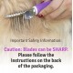 Poodle Pet Dematting Fur Rake Comb Brush Tool with Long 2.5” Steel Safety Blades for Detangling Matted or Knotted Undercoat Hair, Safe Grooming Accessories for Dogs, Longhaired Cats, Rabbits, Horses Poodle Pet Dematting Fur Rake Comb Brush Tool with Long 2.5” Steel Safety Blades for Detangling Matted or Knotted Undercoat Hair, Safe Grooming Accessories for Dogs, Longhaired Cats, Rabbits, Horses