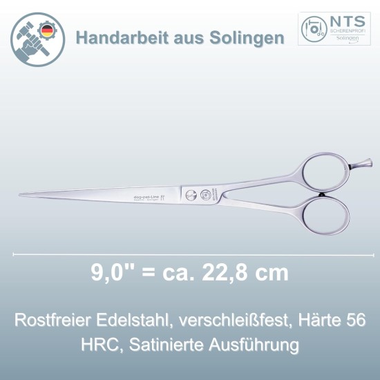 Premium Dog Scissors Livestock Shears Fur Scissors Mane Scissors 6.0 Inches to 9.0 Inches Rustproof 15-23 cm Made in Solingen Germany (9.0 Inches = Approx. 22.8 cm) Premium Dog Scissors Livestock Shears Fur Scissors Mane Scissors 6.0 Inches to 9.0 Inches Rustproof 15-23 cm Made in Solingen Germany (9.0 Inches = Approx. 22.8 cm)