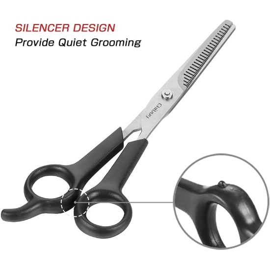 Professional Dog Scissors Round Tip Stainless Steel Eye Trimmer for Dogs and Cats, Professional Grooming Tool, Size 6.7 x 2.6 x 0.43 inch Professional Dog Scissors Round Tip Stainless Steel Eye Trimmer for Dogs and Cats, Professional Grooming Tool, Size 6.7 x 2.6 x 0.43 inch