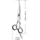 Professional Dog Scissors Round Tip Stainless Steel Eye Trimmer for Dogs and Cats, Professional Grooming Tool, Size 6.7 x 2.6 x 0.43 inch Professional Dog Scissors Round Tip Stainless Steel Eye Trimmer for Dogs and Cats, Professional Grooming Tool, Size 6.7 x 2.6 x 0.43 inch