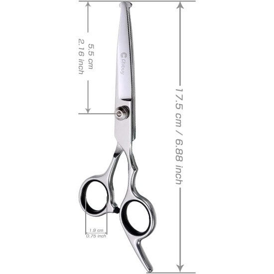 Professional Dog Scissors Round Tip Stainless Steel Eye Trimmer for Dogs and Cats, Professional Grooming Tool, Size 6.7 x 2.6 x 0.43 inch Professional Dog Scissors Round Tip Stainless Steel Eye Trimmer for Dogs and Cats, Professional Grooming Tool, Size 6.7 x 2.6 x 0.43 inch