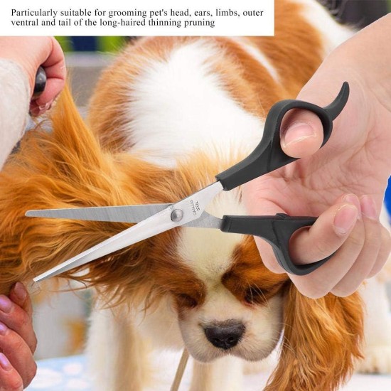 Professional Dog Scissors and Fur Scissors Set Pet Dog Cat Grooming Hair Cutting Scissors Thinning Teeth Set (Dog Scissors -2) Professional Dog Scissors and Fur Scissors Set Pet Dog Cat Grooming Hair Cutting Scissors Thinning Teeth Set (Dog Scissors -2)