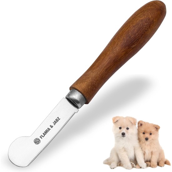 Professional Wire Stripping Knife for Dogs & Pets Round Wooden Handle with Stainless Steel Blade (Extra Fine, Right Hand) Professional Wire Stripping Knife for Dogs & Pets Round Wooden Handle with Stainless Steel Blade (Extra Fine, Right Hand)