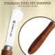 Professional Wire Stripping Knife for Dogs & Pets Round Wooden Handle with Stainless Steel Blade (Extra Fine, Right Hand) Professional Wire Stripping Knife for Dogs & Pets Round Wooden Handle with Stainless Steel Blade (Extra Fine, Right Hand)